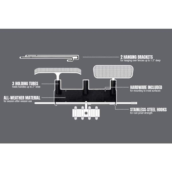 Wall Mount Pool Cleaning Accessory Organizer hotsell and Holder Rack