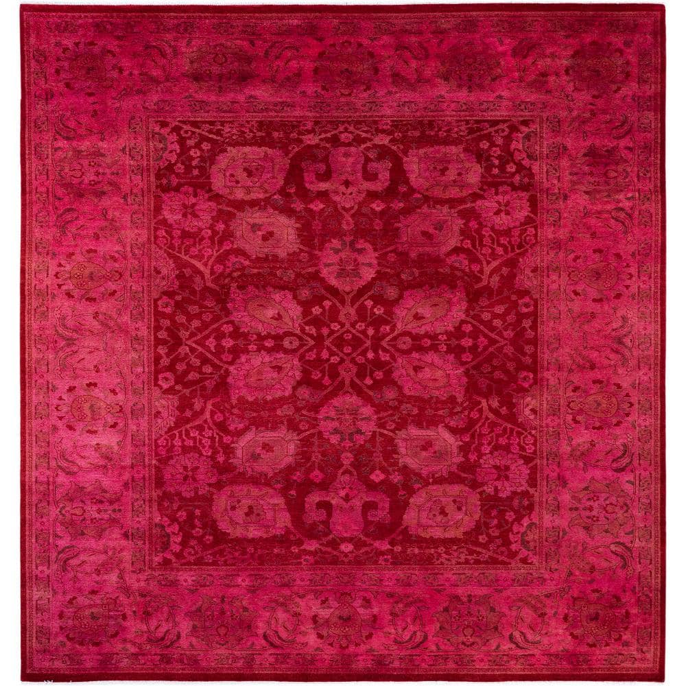 Fine Vibrance Pink 8 X 10 Hand-Knotted Wool Indoor Area Rug price history on PriceWatchPro