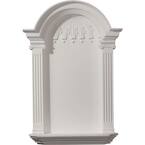 21-1/8 in. x 4-1/4 in. x 33-3/4 in. Primed Polyurethane Surface Mount Small Waltz Wall Niche
