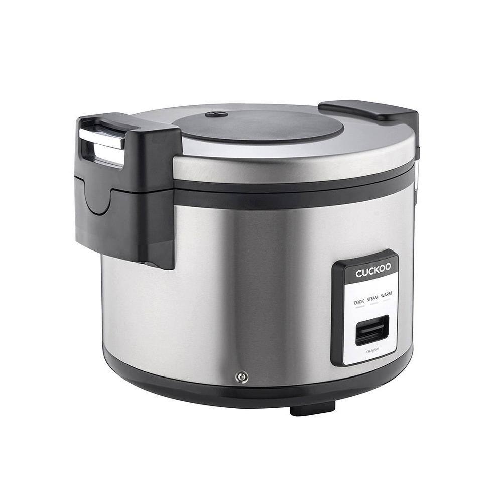 Cuckoo 30-Cup Silver Electric Commercial Rice Cooker with Nonstick Inner Pot