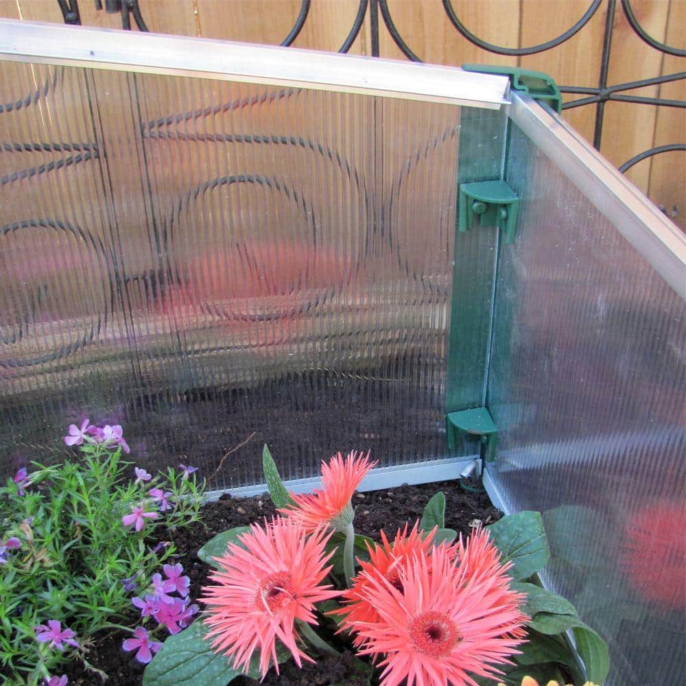 Green Twin-Wall Polycarbonate Double Cold Frame