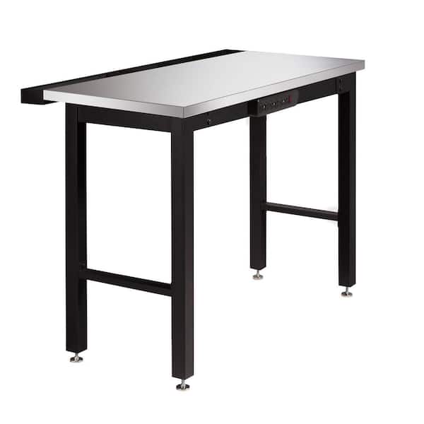 NewAge Products 36 in. H x 24 in. D x 48 in. W Metal Workbench with Stainless Steel Top
