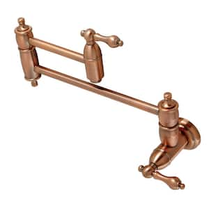 Restoration Wall Mounted Pot Filler in Antique Copper