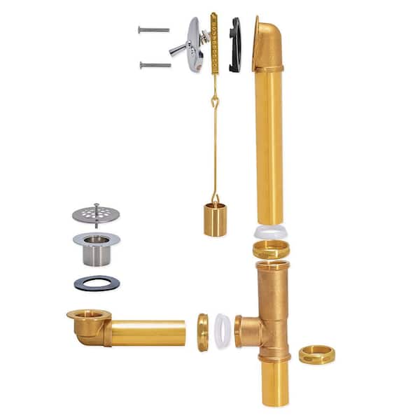 EASTMAN Brass 20-Gauge Trip Lever Bath Waste 35201 - The Home Depot