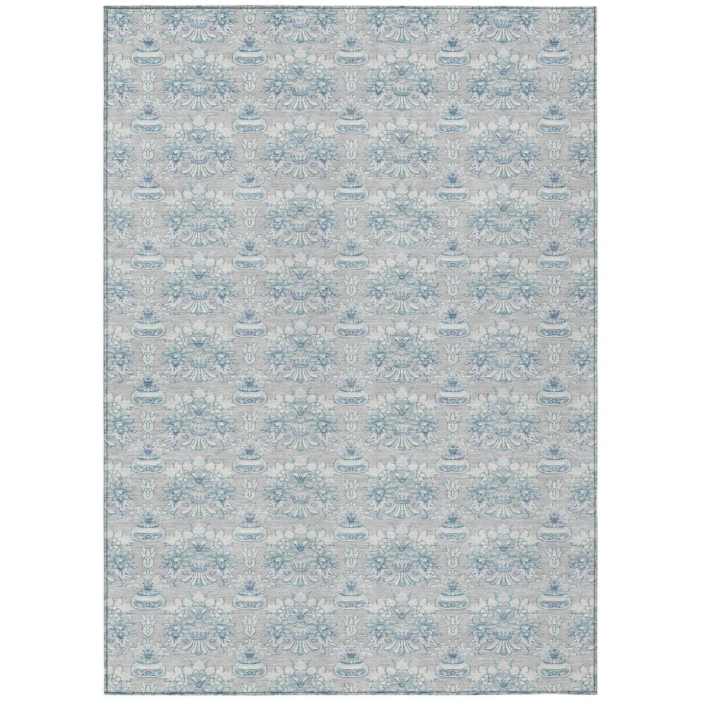 Chantille Machine Washable Indoor/Outdoor Abstract ACN2682 Silver 8 ft. x 10 ft. Area Rug price history on PriceWatchPro
