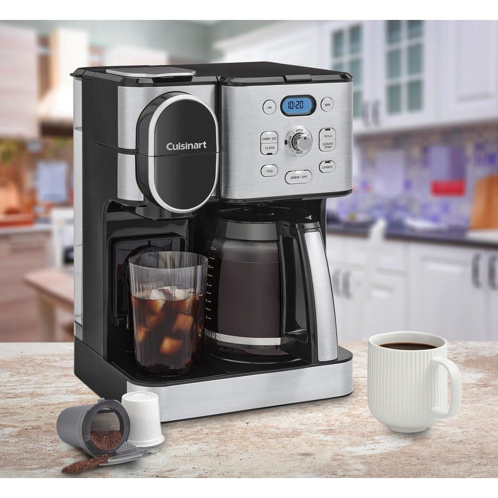 Cuisinart 12-Cup Black and Silver Coffee and Tea Brewer