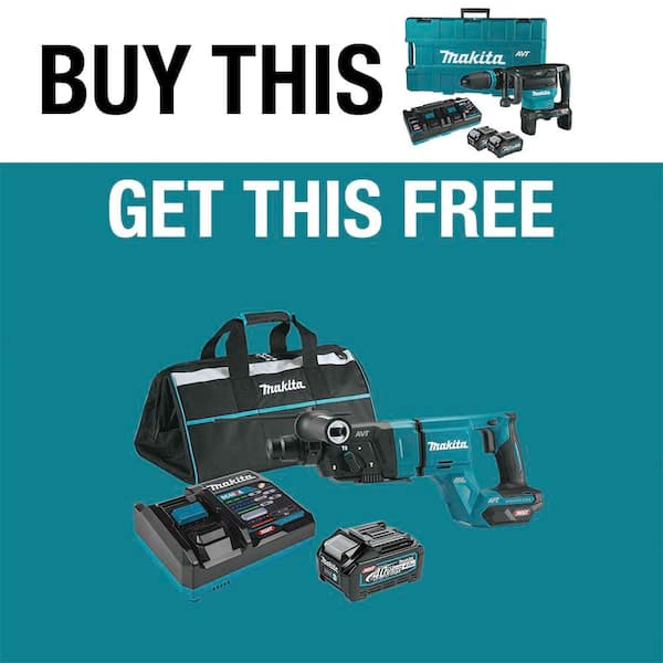 40V max X2 XGT 80V max Brushless Cordless 28 lb. AVT Demolition Hammer Kit, AWS 4.0Ah