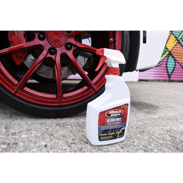 Tire Cleaner, Tire Cleaning Spray, 32 Oz, Solves Brake-Dust, Grease, Grim &  Road Flim, By BlackMagic® Bleche-White®, RAA Hardware
