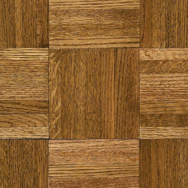 Bruce Natural Oak Spice Brown 5/16 in. Thick x 12 in. Wide x 12 in. Length Hardwood Parquet Flooring (25 sq. ft. / case)