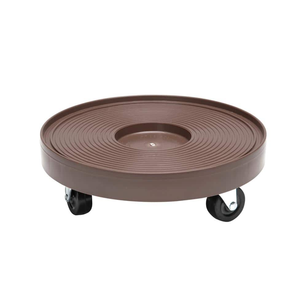 UPC 837839003335 product image for 12 in. Espresso Round HDPE Plant Dolly/Caddy | upcitemdb.com