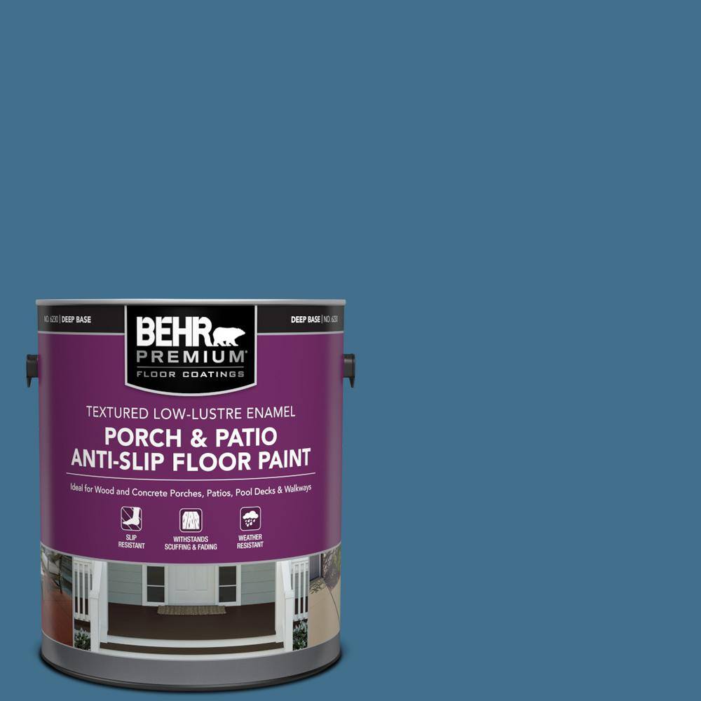 1 gal. #M500-5 Sojourn Blue Textured Low-Lustre Enamel Interior/Exterior Porch and Patio Anti-Slip Floor Paint price history on PriceWatchPro