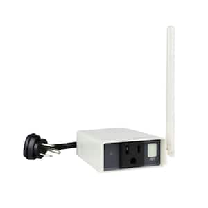 1500-Watt Plug-In ON/OFF Receiver Relay Output for Indoor and Outdoor Wireless Control