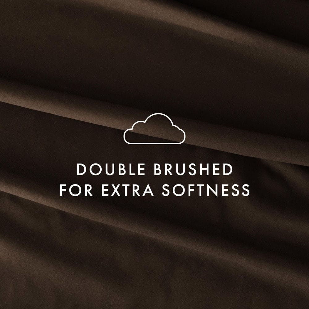 Chocolate Twin Microfiber and Cotton Sheet Set