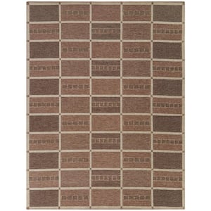 Damaso Copper 5 ft. x 7 ft. Geometric Area Rug