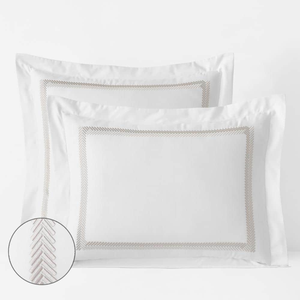 The Company Store Legends Hotel Hewett Taupe Egyptian Cotton Sateen