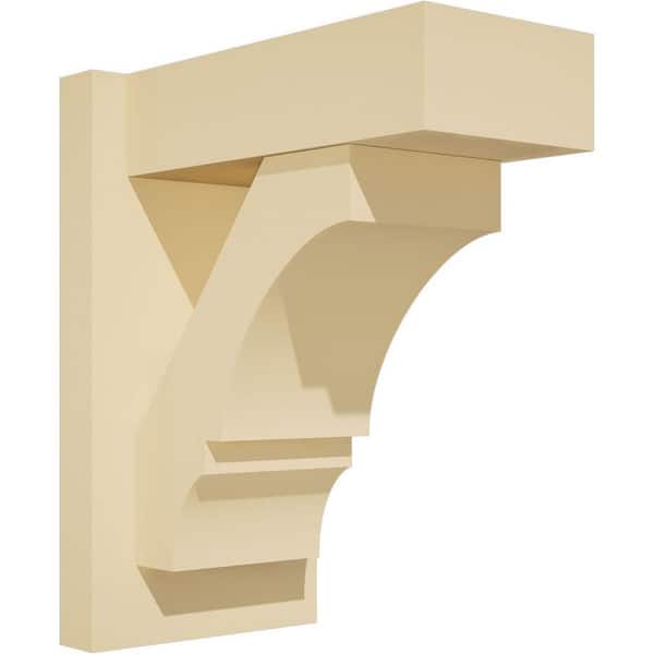 Ekena Millwork Balboa 7 in. W x 14 in. H x 12 in. D Signature Urethane Polyurethane Outlooker with Block Ends