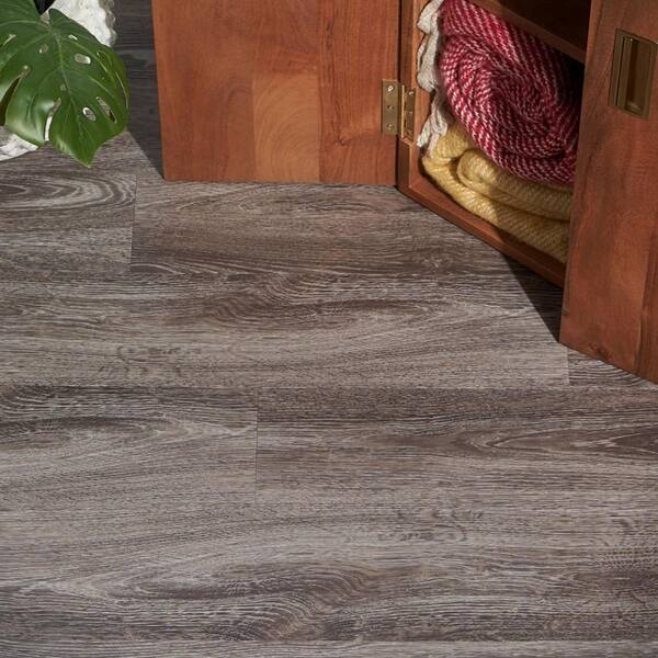 Universal Rigid Click LVT Flooring Glazed Ash