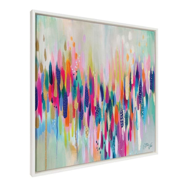 Kate and Laurel Sylvie "Brushstroke 154 in. by Jessi Raulet of Ettavee Framed Art Print 30 in. x 30 in.