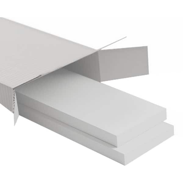 5/8 in. X 96 in. X 5-1/2 in. Expanded Cellular PVC Classic Wainscot Moulding System