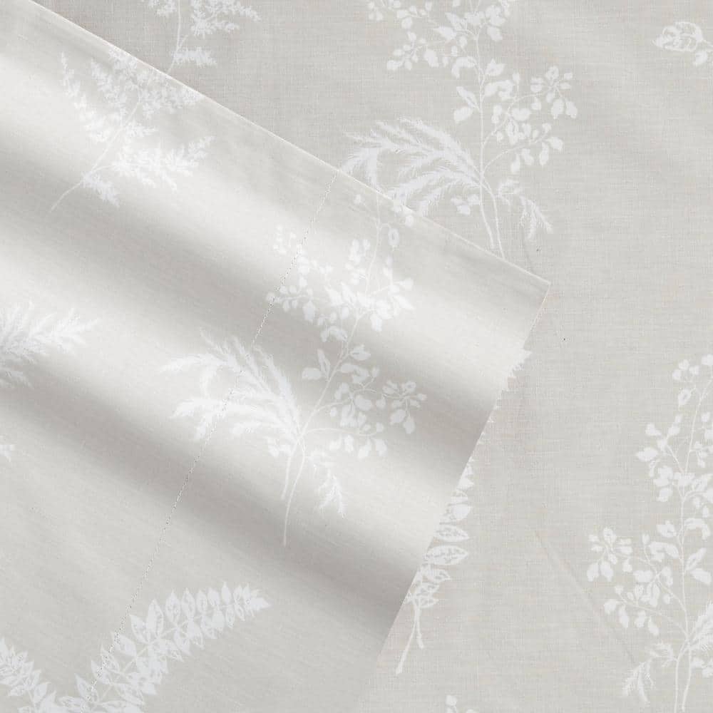 Twin Blue Cotton Percale Deep Pocket Sheet Set