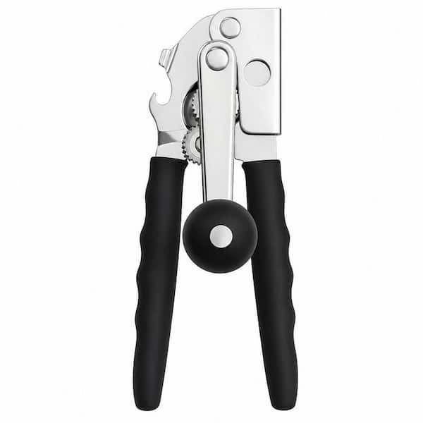 Manual Can Opener with Extra Long Comfortable Handles Oversized Knob for Commercial Kitchen Restaurant Home Use