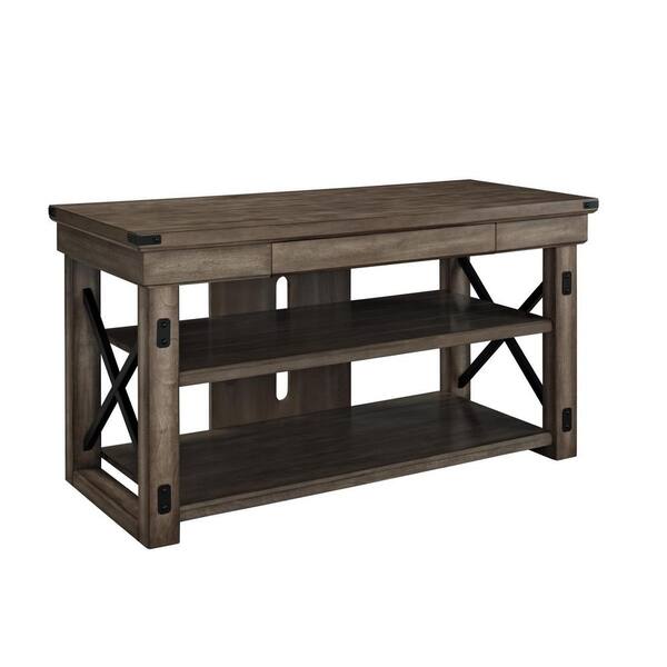 Ameriwood Forest Grove Collection 48 in. Gray Oak TV Stand with 1 Drawer Fits TVs Up to 50 in. with Cable Management