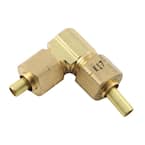 1/4 in. OD Compression 90-Degree Brass Elbow Fitting