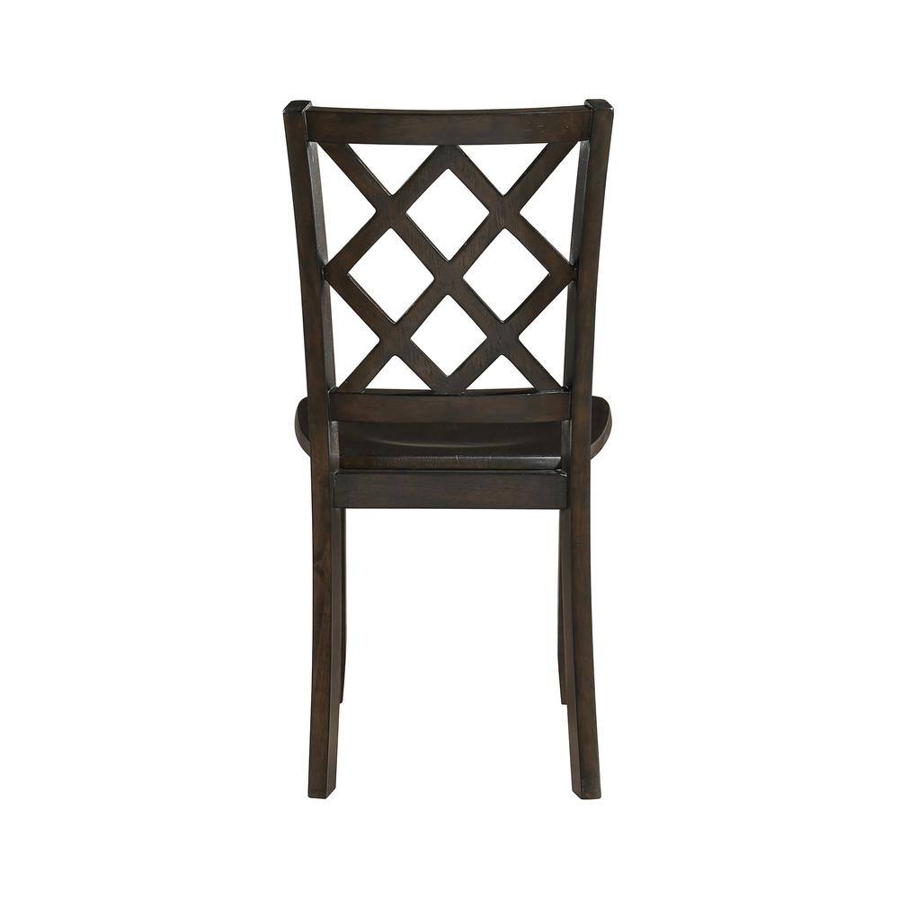Trellis Brown Solid Wood 5-Piece Rectangular Dining Set
