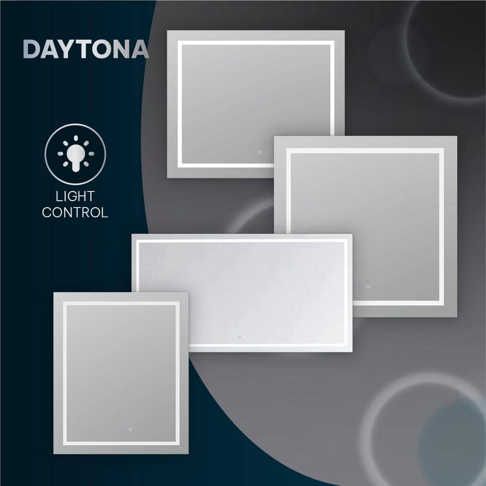 Daytona 72'' x 36'' Silver LED Lighted Bathroom Mirror