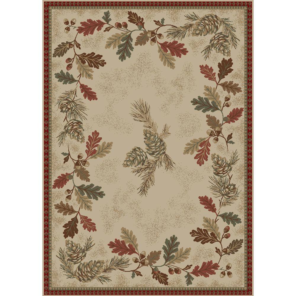 American Destination Multi-Color Oak Mountain Multi Lodge 2 ft. x 4 ft. Area Rug price history on PriceWatchPro