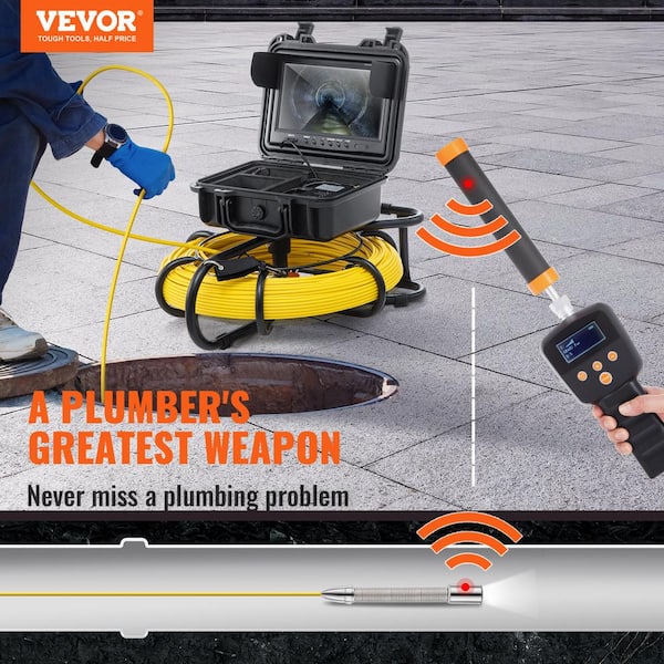 VEVOR Sewer Camera Pipe Inspection Camera 7-inch Screen 1000TVL Camera - 20m  - Yahoo Shopping