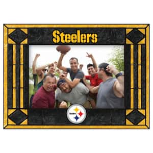 NFL - 4 in. X 6 in. Gloss Multi Color Horizontal Art Glass Picture Frame - Steelers