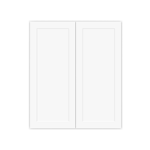 Easy-DIY 36 in. W x 12 in. D x 42 in. H Ready to Assemble Wall in Shaker White Kitchen Cabinet 2 Doors-3 Shelves