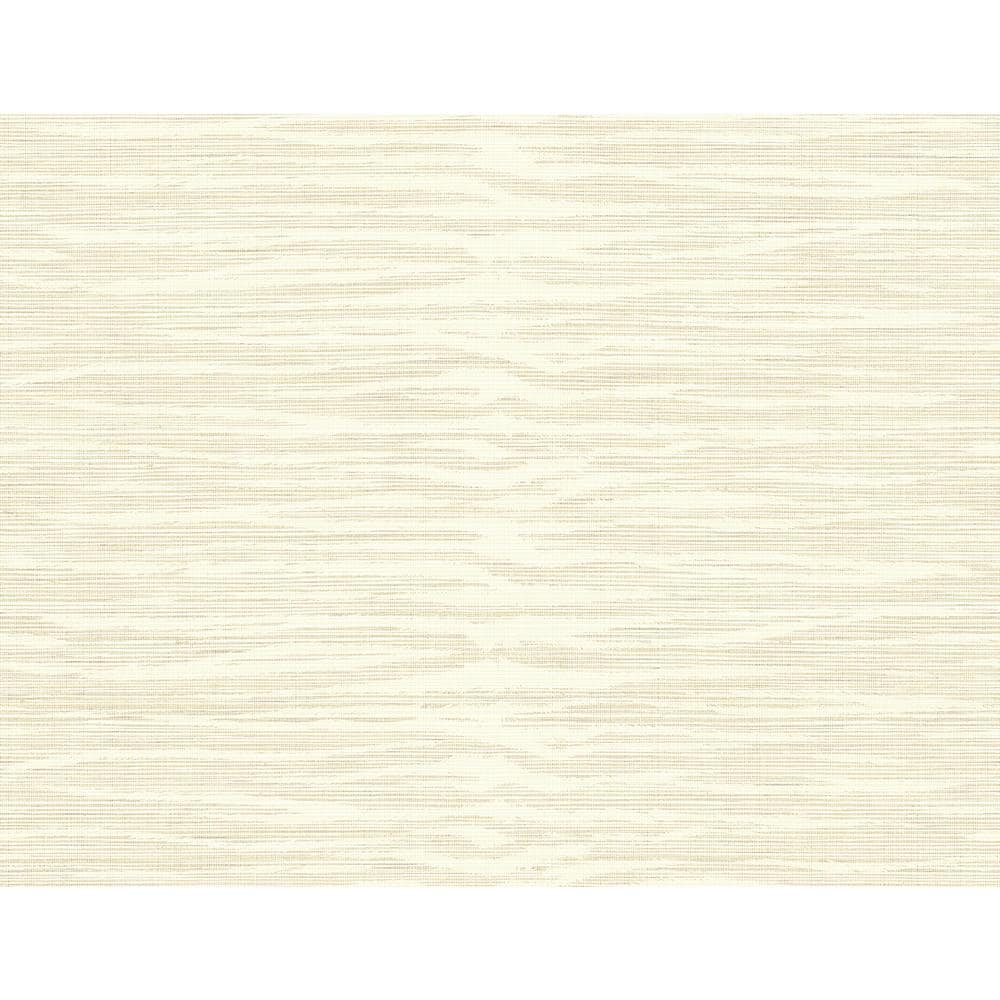 Taupe Grasscloth Textured Non-Pasted Washable Wallpaper
