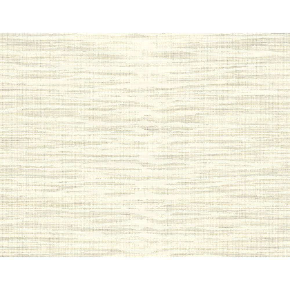 Taupe Grasscloth Textured Non-Pasted Washable Wallpaper