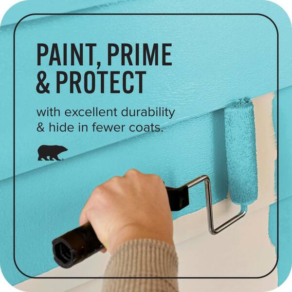 BEHR ULTRA 1 gal. #P470-4 Paradise Sky Flat Exterior Paint