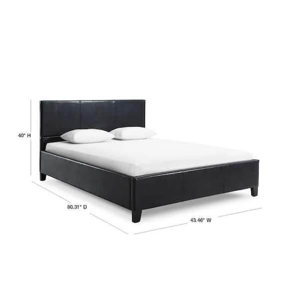 Element Black Twin Bed Bs Elm Tw Pk, Home Depot Twin Size Bed Frame