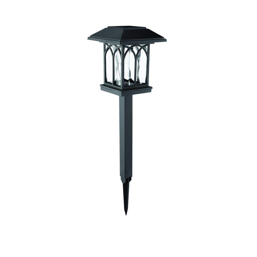 Hampton Bay Solar Black Integrated LED 3000K 10 Lumens Landscape Pathway Light Hampton Bay Solar Black Integrated LED 3000K 10 Lumens Landscape Pathway Light