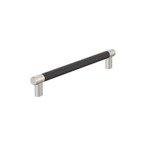Esquire 12 in. (305 mm) Center-to-Center Satin Nickel/Oil-Rubbed Bronze Appliance Pull