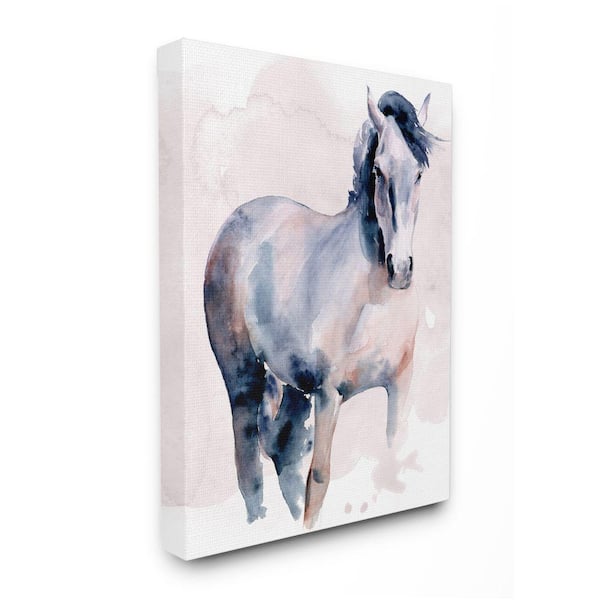 Stupell Industries "Americana Horse Southwestern Watercolor"by Jennifer Paxton Parker Animal Canvas Wall Art Print 36 in. x 48 in.