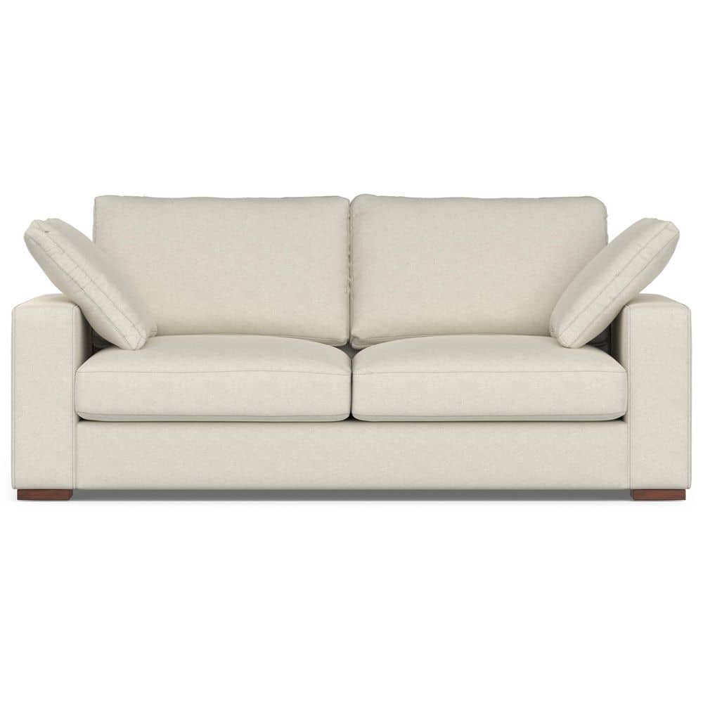 Simpli Home Charlie 78 inch Straight Arm Tightly Woven Performance