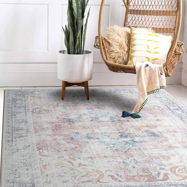 Boho Area Rug, 3' x 5' Machine Washable Rugs? 