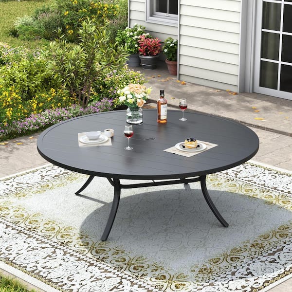 black patio umbrella images 10ft Cantilever with Solar Light & Rotation, woojin 13 ft. x 10 Color:BLK WHITE making it the perfect