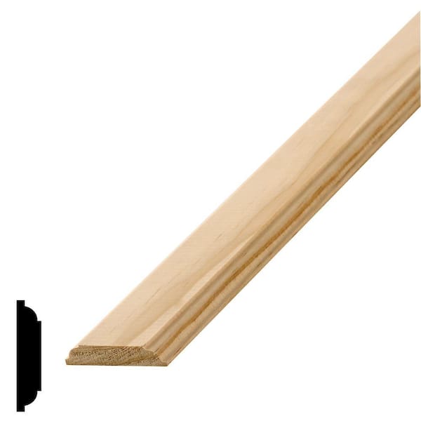 Alexandria Moulding WM 978 3/8 in. x 1-3/4 in. Pine Mullion Molding