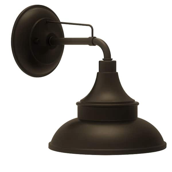 Hampton Bay Bronze Barn Light Outdoor Wall Mount Sconce