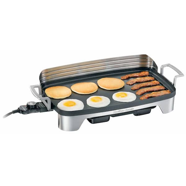 Hamilton Beach Premiere Cookware Electric Griddle with Backsplash and Warming Tray-DISCONTINUED
