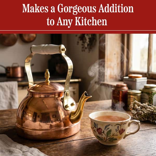 Classic Cuisine 7. 25C/1. 8Q Copper Tea Kettle - Tea Kettles