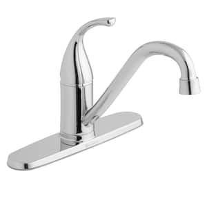 Builders Single-Handle Standard Kitchen Faucet in Polished Chrome