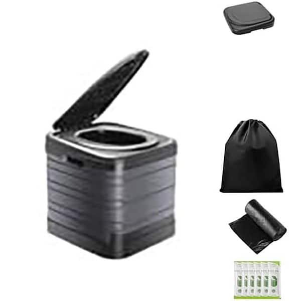 Non-electric 13 Gal. Waterless Composting Toilet System Portable 16 in. Tall with Lid and Carry Bag for Camping Travel