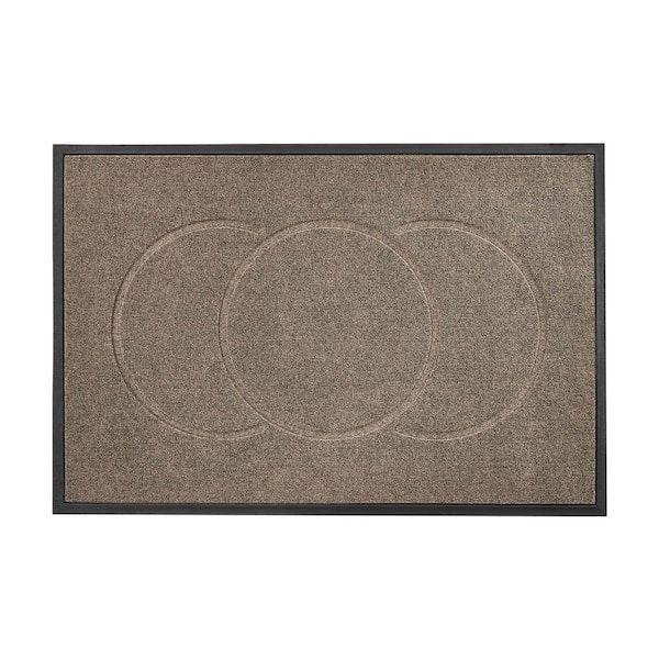 Front Door Mat, Brown Commercial/Residential 32 in. x 47 in. Loose Lay Carpet Tile Irregular 10.44 sq. ft., 2025 update